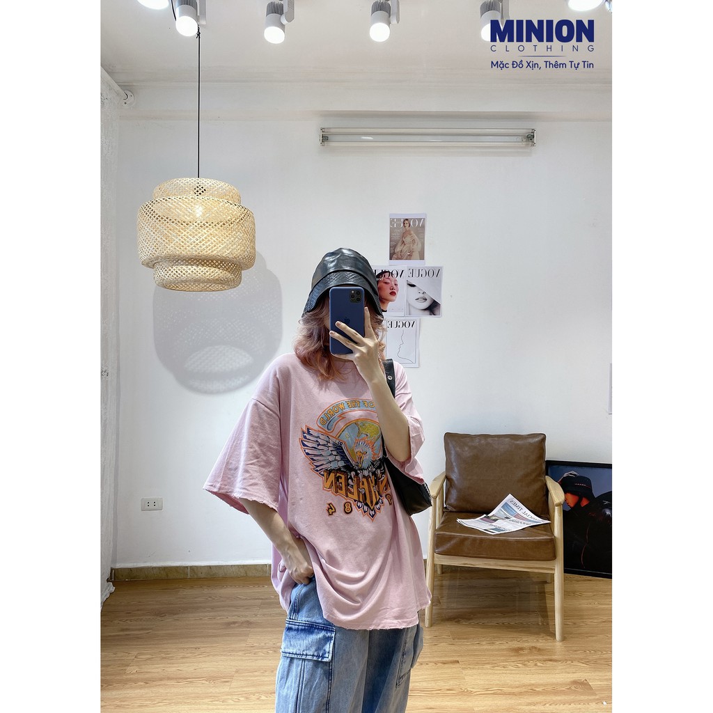 Áo thun tay lỡ MINION CLOTHING phông Unisex nam nữ tee oversize form rộng pull Ulzzang Streetwear Hàn Quốc vải mềm A3016