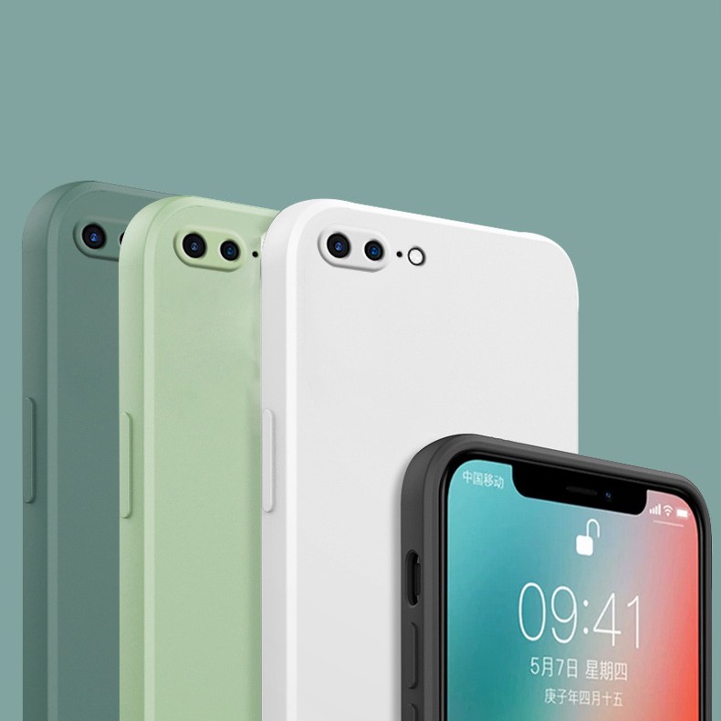 Ốp Lưng iphone 7Plus 8Plus Cạnh Vuông Chống Bẩn Full Viền | Có Lót Nhung Chống Trầy Xước, Chống Sốc | GuCase GCIP02