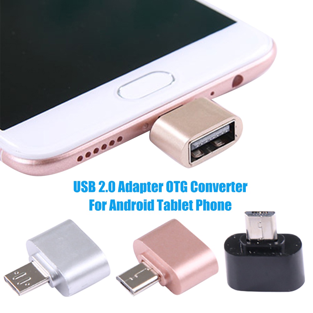 Bộ 2 đầu chuyển đổi Micro USB sang USB 2.0 OTG cho điện thoại máy tính bảng Android