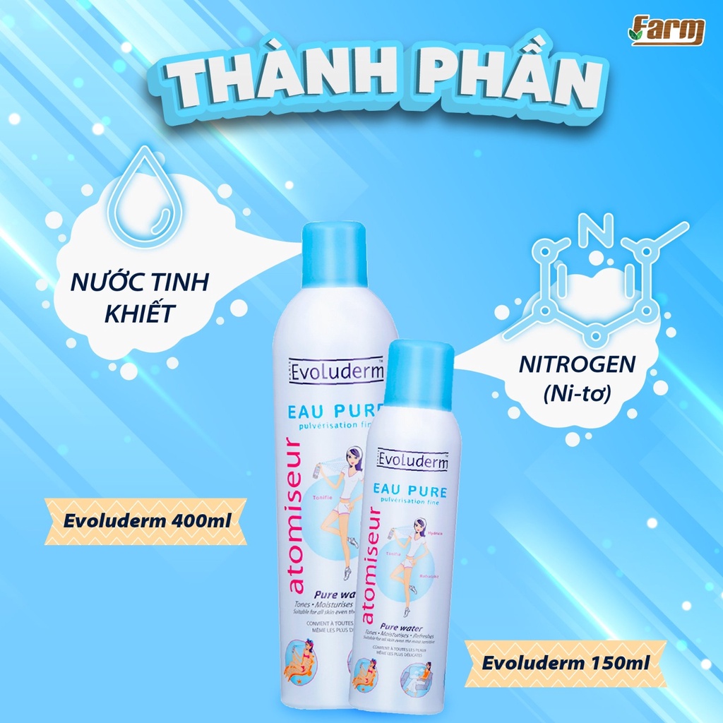 Xịt Khoáng Evoluderm Eau Pure | BigBuy360 - bigbuy360.vn
