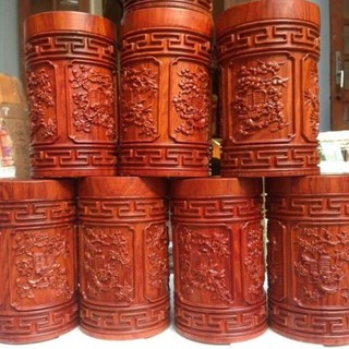 Hộp đựng chè gỗ hương cao cấp - hộp trà tứ quý