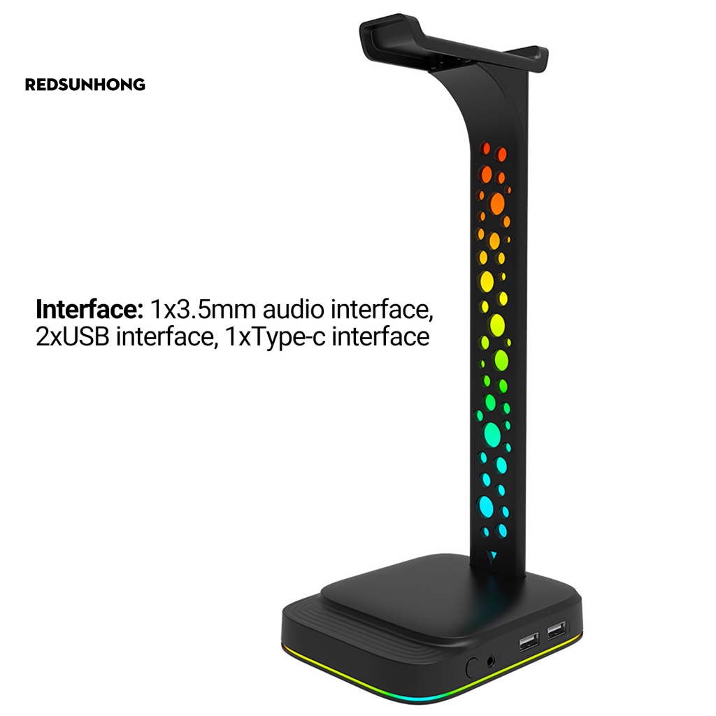 Giá Đỡ Tai Nghe Siêu Nhẹ 3.5mm USB Có Sức Chứa Lớn Chịu Được Sức Nặng