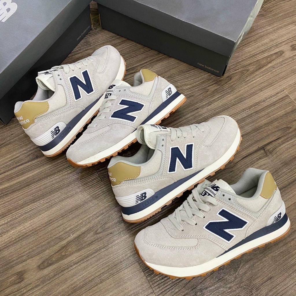 giày thể thao sneaker nb 574 xám xanh than bản cao cấp nam nữ ảnh thật tự chụp+freeship
