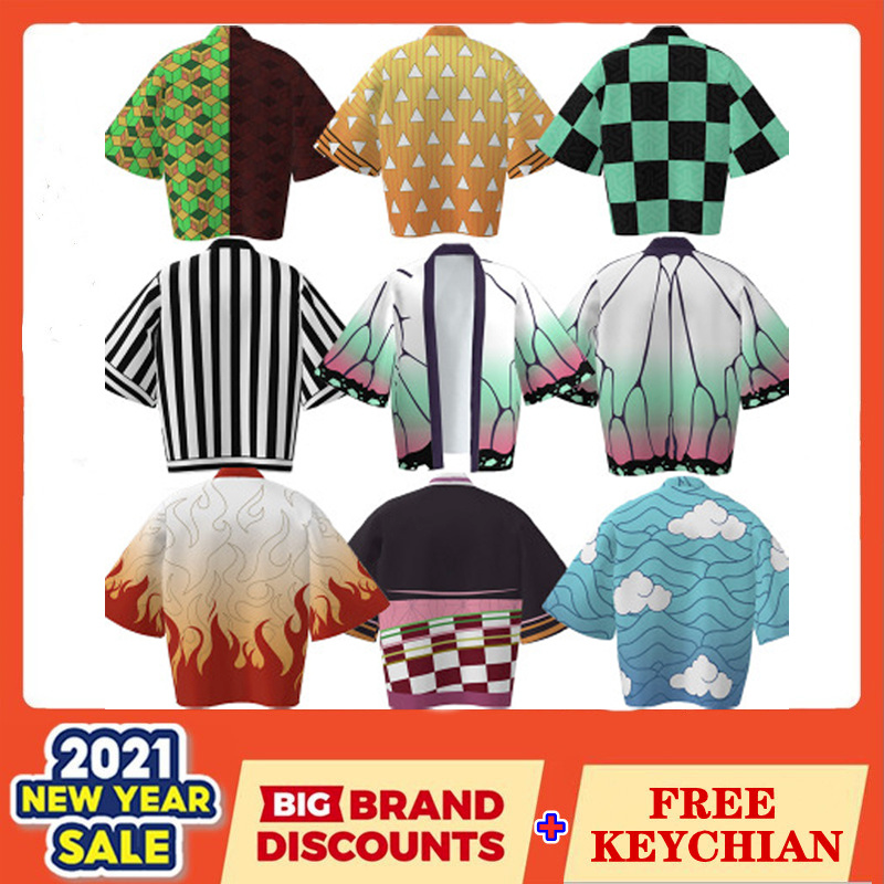 Anime Demon Slayer Kimetsu no Yaiba Cosplay Haori Shinobu Giyuu Zenitsu Rengoku Kamado Tanjirou Nezu