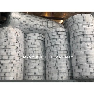 Nhãn dệt size Trắng Đen