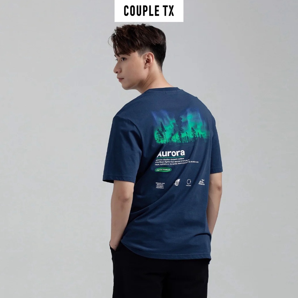 Áo Thun Nam Couple TX Relax Fit In Graphic Aurora MTS 1178