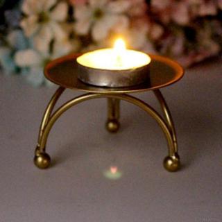 Đế sắt tròn đỡ đèn nến trang trí nhà độc đáo
