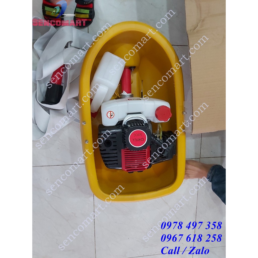 Máy bơm thuyền thả nổi chạy xăng 2 thì nhập khẩu nguyên chiếc