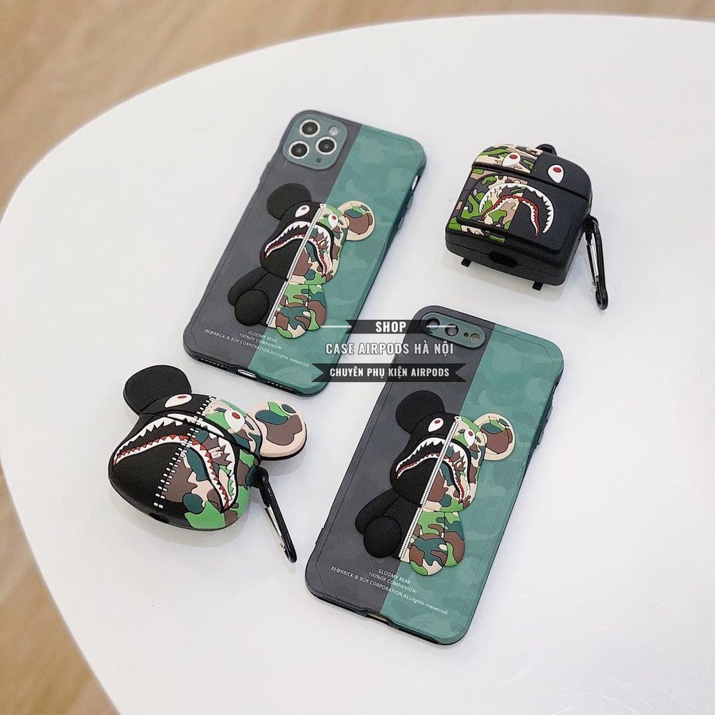 Ốp lưng iphone BAPE x BearBrick 3D