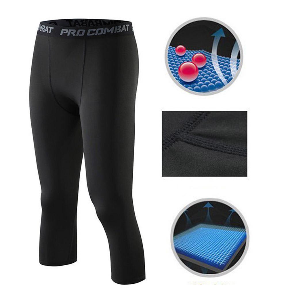 Quần Legging Thể Thao Co Giãn Tốt Khô Thoáng Nhanh Thời Trang Cao Cấp Cho Nam
