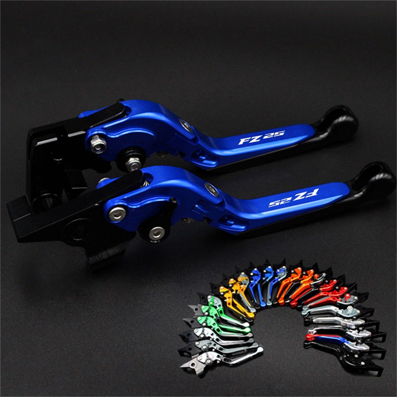 For YAMAHA FZ25 FZ 25 2017-2018 Motorcycle Accessories Folding Extendable Brake Clutch Levers LOGO FZ25