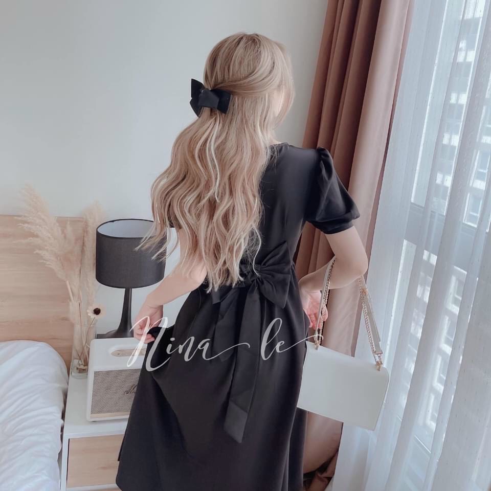 Váy đầm nữ cổ tròn dáng xòe kiểu dáng trẻ trung nhã nhặn | BigBuy360 - bigbuy360.vn