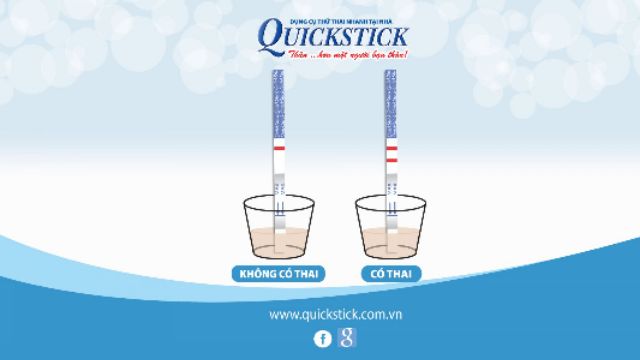 Combo 3 que thử thai QuickStick chính hãng : sản xuất tại Mỹ