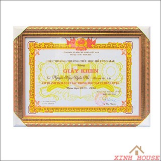 Khung Bằng Khen A4 (21x30 cm) - Hỗ Trợ In Hình