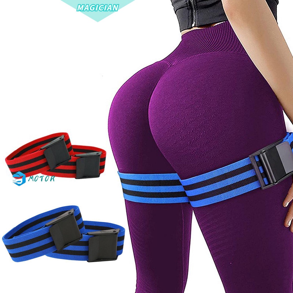 MAGIC 2Pcs Weightlifting Blood Flow Restriction Bands Arm Gym Equipment Occlusion Training Bands Hip Building Women Glutes Muscle Sports Accessories Leg Fitness Hip Building/Multicolor