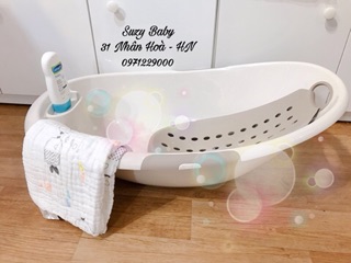 Chậu tắm elip kèm võng cho bé