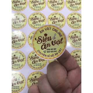 Nhãn decal dán đã bế thành phẩm