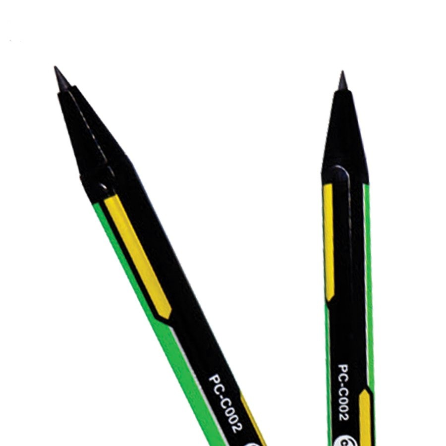 Bút Chì Bấm Thiên Long PC-C002, Màu neon, Min chì 2B, Nét 2.0mm (Vỉ 1 cây)