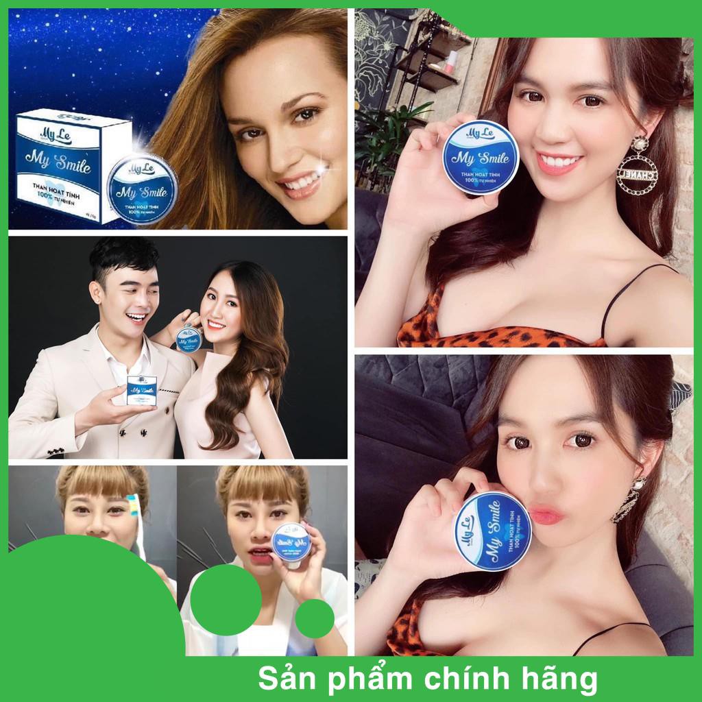 Than hoạt tính trắng răng My Smile 70gr làm trắng răng từ than hoạt tính nhiên an toàn