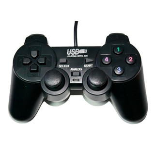 Tay cầm Game có Analog hỗ trợ rung GamePad PC USB - có gạt
