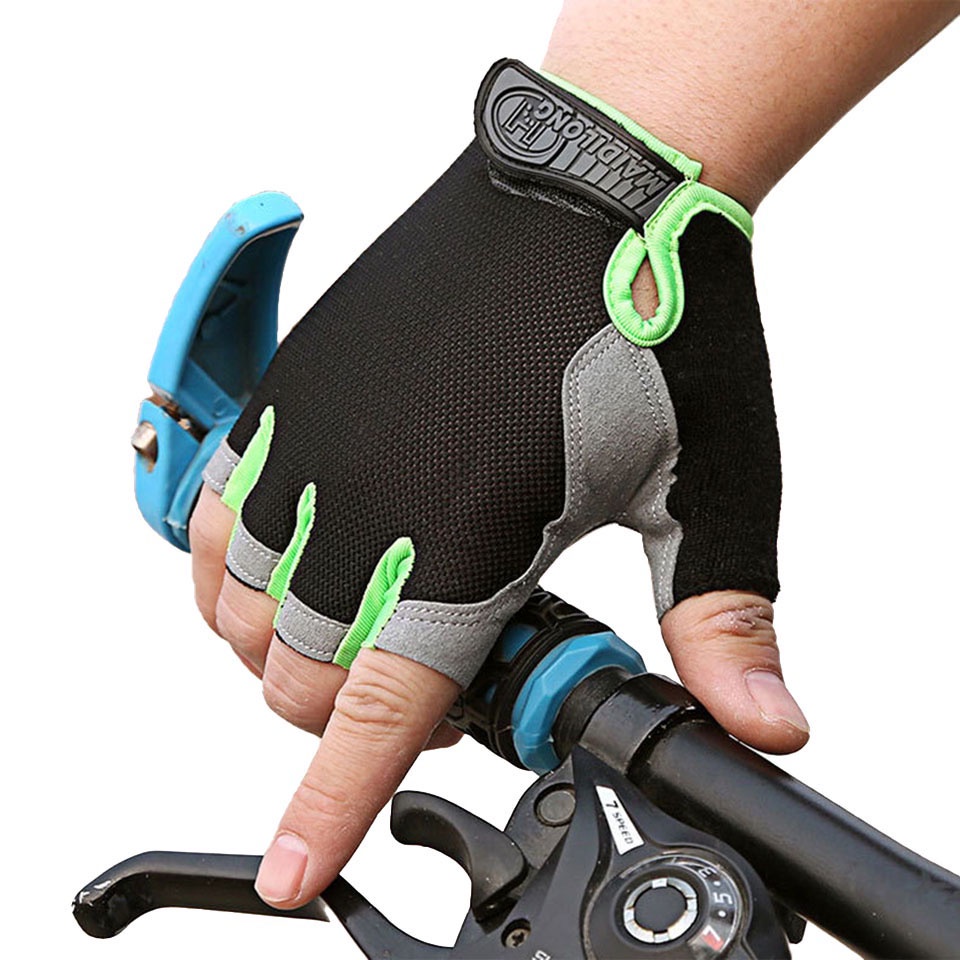 Găng tay hở ngón thể thao chống trượt chống mồ hôi