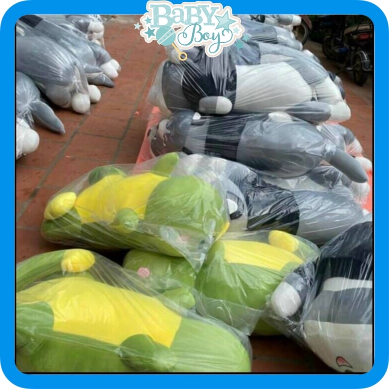 Gấu bông cho Husky siêu to khổng lồ- gối ôm chó ngáo size 1m1 -1m5 hình thật kèm video