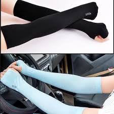Găng Tay Chống Nắng Letslim Hàn Quốc Xỏ Ngón Siêu Giãn 4 Chiều Cotton Mát Lạnh