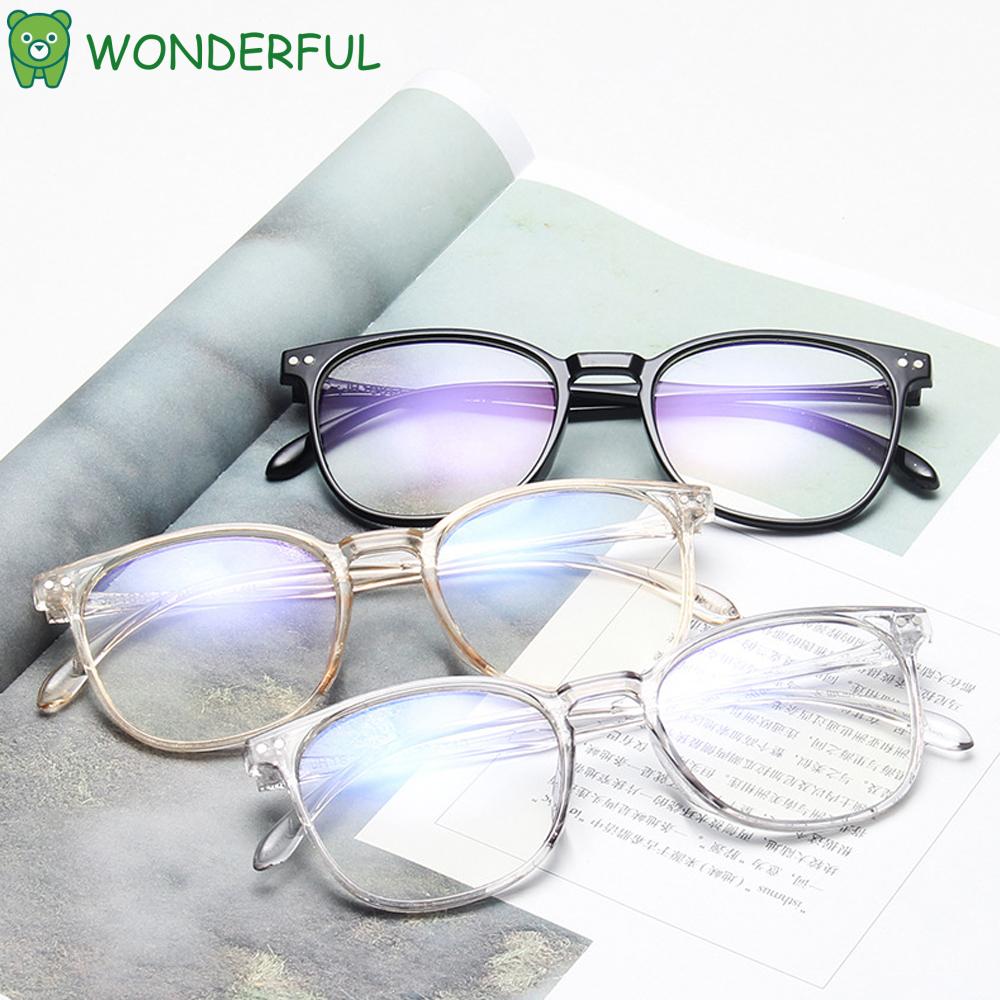 WONDERFUL Women Optical Eyewear Vision Care Computer Goggles Anti-blue Light Glasses Oversized Fashion Classic Retro Eyeglasses