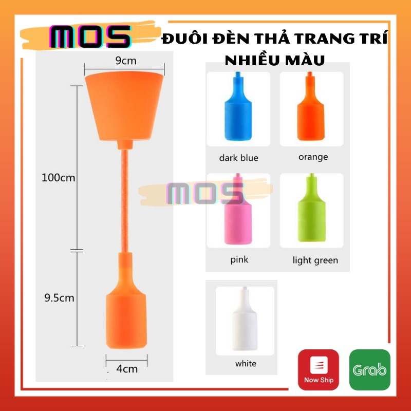 Đui đen thả trang trí trắng Mos Shop