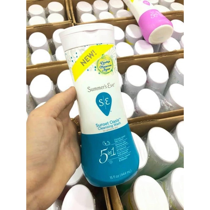 (MUA TẠI Mỹ, chai to 9 mùi) Dung dịch vệ sinh phụ nữ Summer’s Eve 444ml