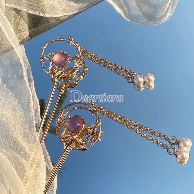 Trâm cài tóc tua rua đơn giản phong cách Trung Hoa thời trang