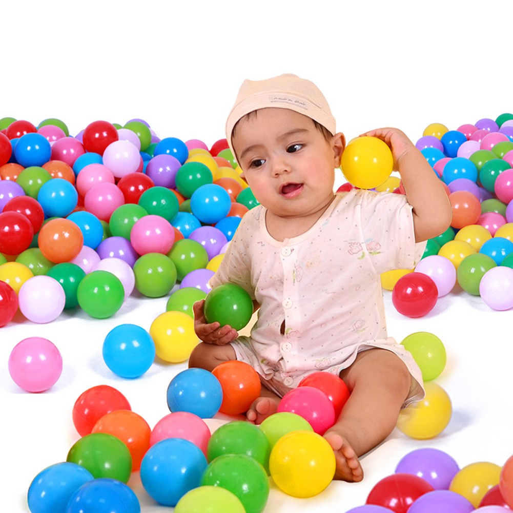 Đồ chơi ném bóng nhựa mềm màu sắc sặc sỡ cho bé