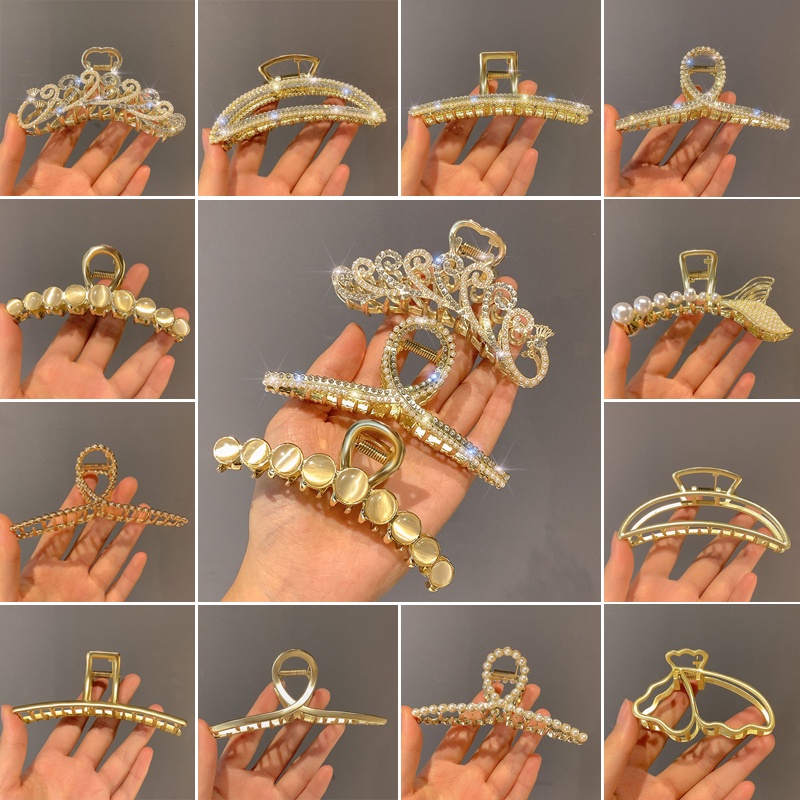 Kẹp bấu tóc đính đá kim cương