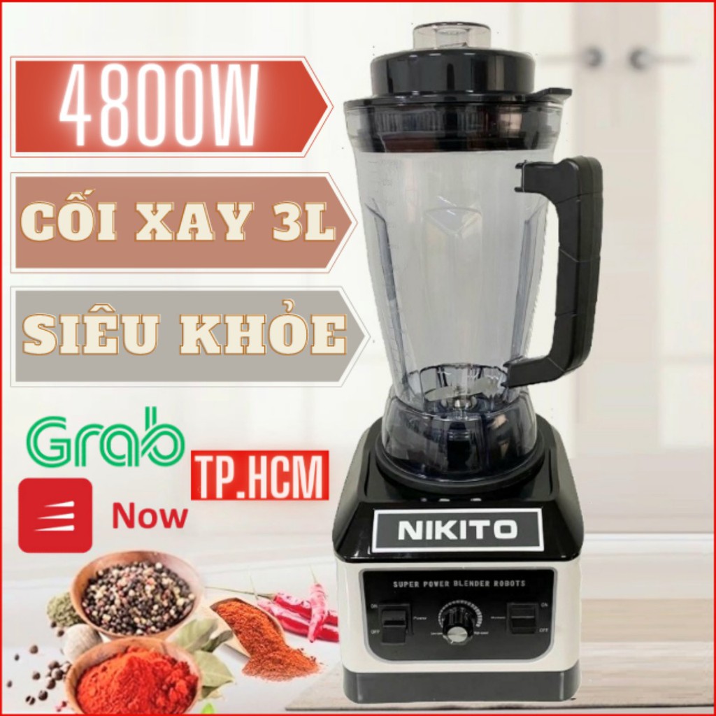 Máy Xay Sinh Tố Công Nghiệp NIKITO - Máy Xay Công Nghiệp xay đá, thịt, cá, rau củ quả -TABISO