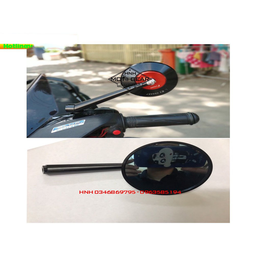 Gương Tròn Cắt CNC Rizoma Chính Hãng Cho Honda - Yamaha