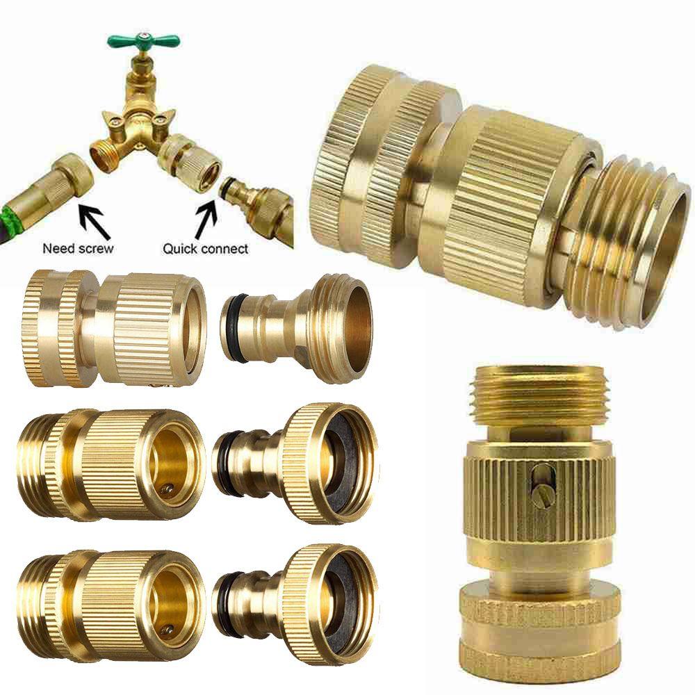 Đầu Nối Ống Nước Tưới Cây Sân Vườn Bằng Đồng