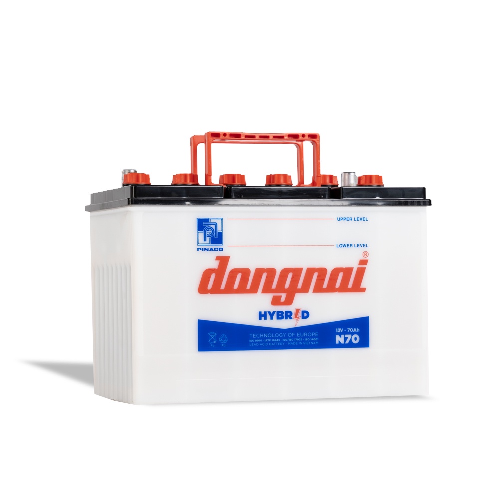 Ắc quy ôtô Hybrid Đồng Nai N70 | 12V - 70Ah
