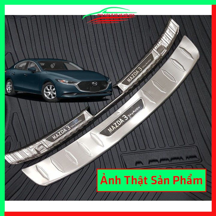 Ốp chống trầy cốp MAZDA 3 2020-2022 inox sáng bóng