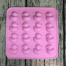 Khuôn Silicon làm rau câu, socola 16 Vịt Con Nhỏ