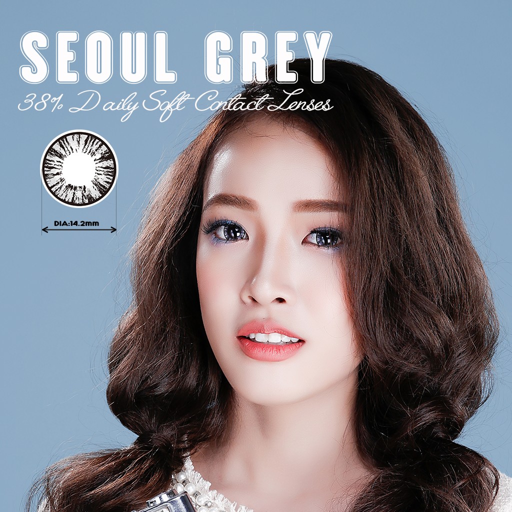 Kính áp tròng màu dùng 1 ngày Eye Secret Contact Lens - SEOUL GREY