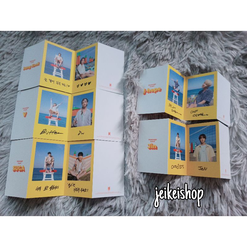 MESSAGE PHOTOCARD BTS TỪ ALBUM BUTTER thẻ ảnh sưu tầm trang trí bơ