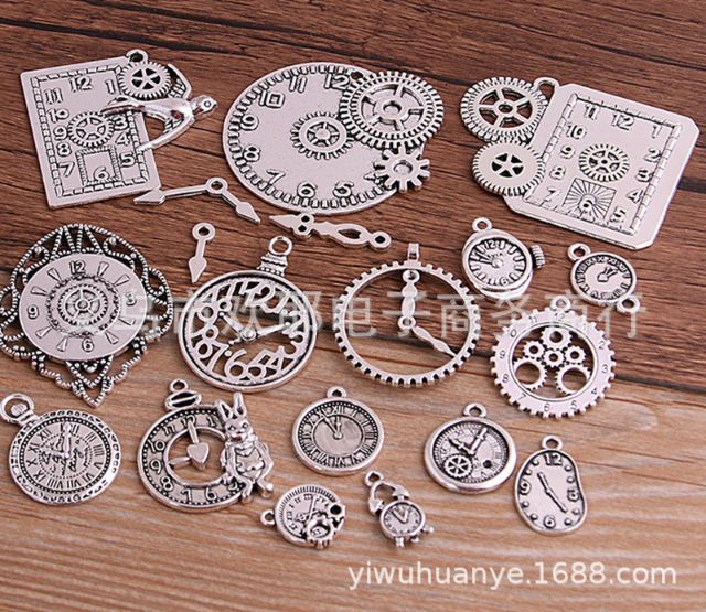 Phụ kiện Đồng Hồ kim loại làm mặt dây chuyền vòng tay Handmade