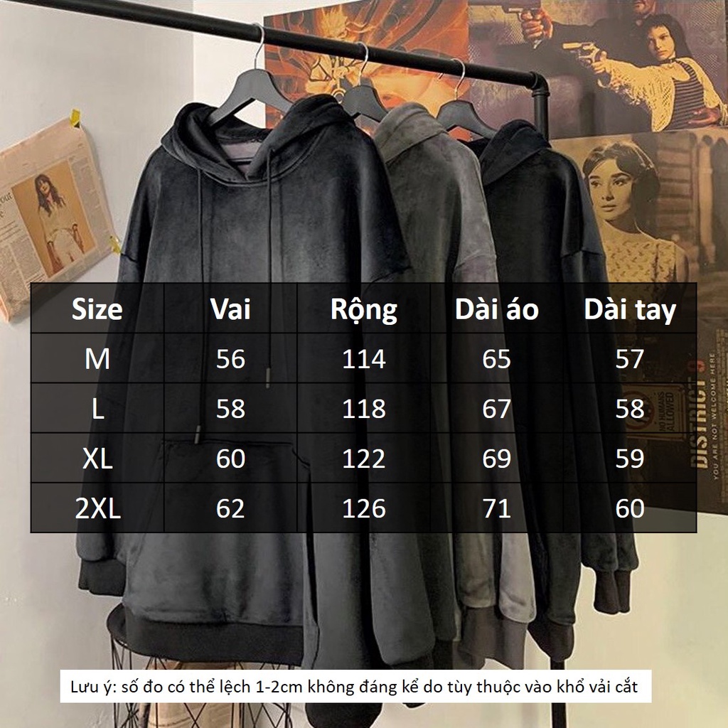 [Áo AHD03] Áo Hoodie Chất Vải Da Lộn Cực Mịn Mướt Và Tôn Dáng