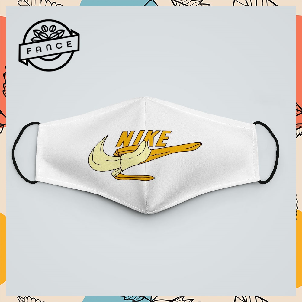 khẩu trang y tế quai vuông In Hình Nike_25 FANCE Chất Liệu Vải Mềm Dày 2 Lớp Chống Nắng, Phòng Dịch Bệnh, Lọc Ô Nhiễm