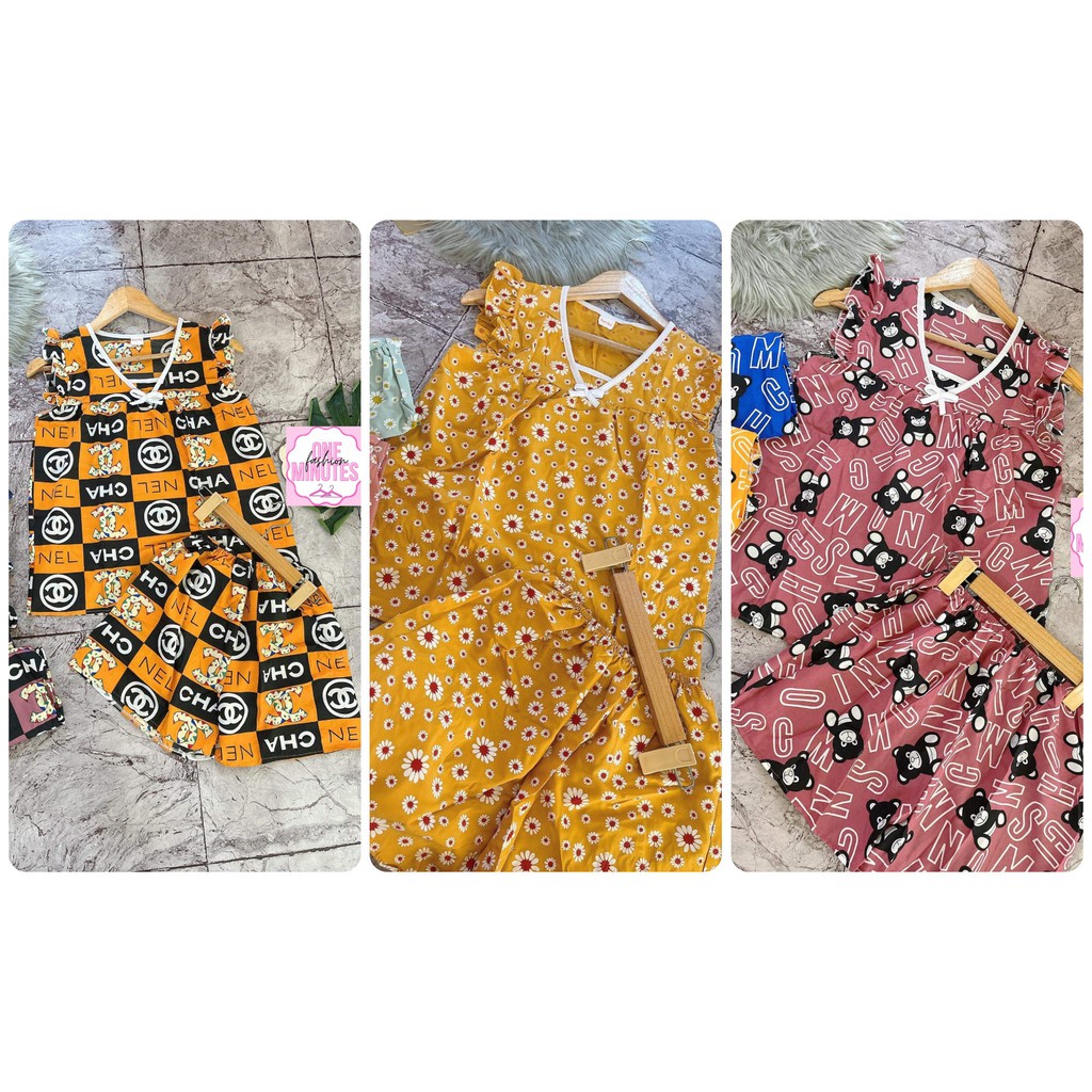 Set bộ mặc nhà hoa tiết dễ thương- Hình shop tự chụp | BigBuy360 - bigbuy360.vn