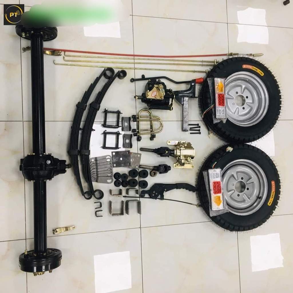 Nguyên bộ chế xe 3 bánh dùng lắp cho xe máy các loại.