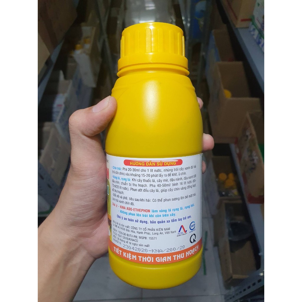 Phân bón sinh học ADO ETHEPHON giúp chín trái đồng loạt và đẹp Chai 500ml | Vạn Tín Store