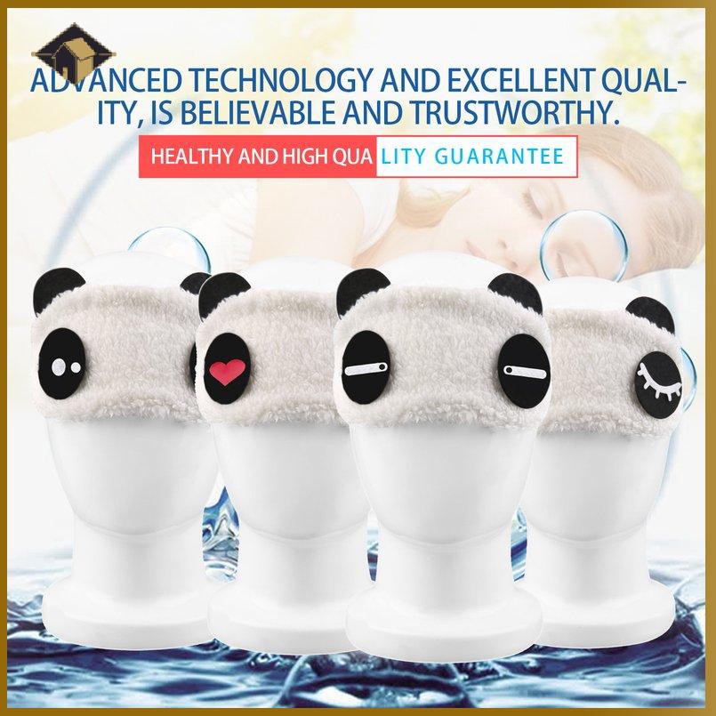 Mặt nạ ngủ bịt mắt họa tiết gấu trúc dễ thương tiện dụng khi đi du lịch