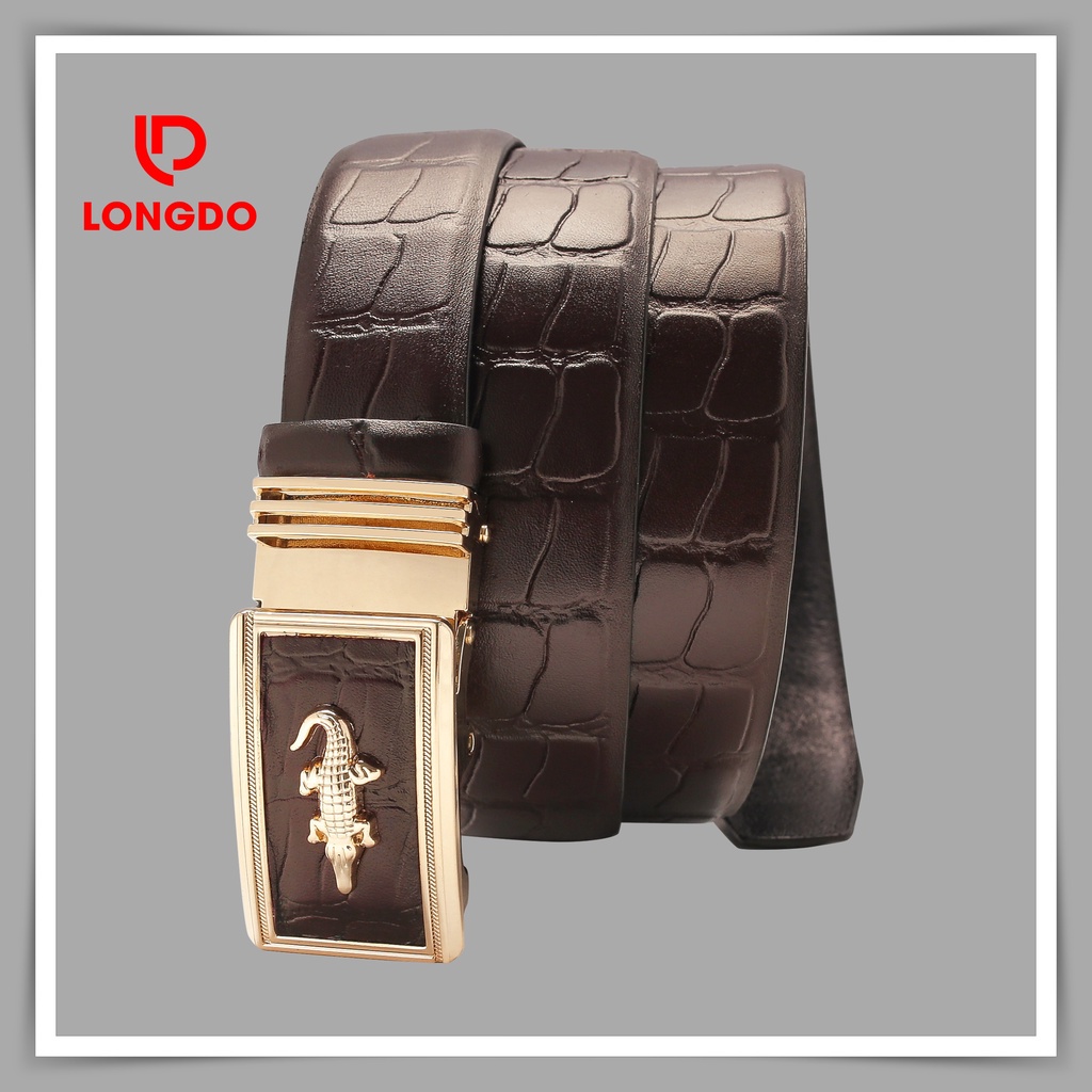 Dây nịt da nam - Cam kết 100% da bò thật - Hàng chính hãng thương hiệu Longdo Leather - TL01