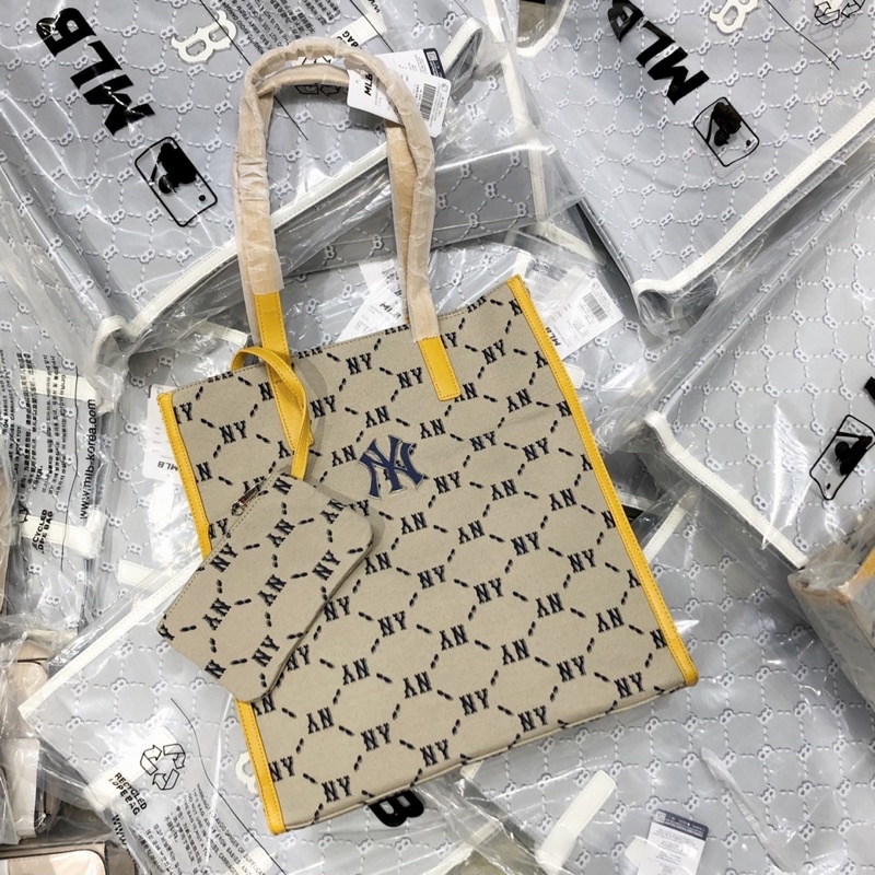 TNS-Túi tote form chữ nhật vừa laptop siêu hottrend kèm ví nhỏ MLBee tote bag-chất vải cao cấp- màu phối chữ đặc trưng